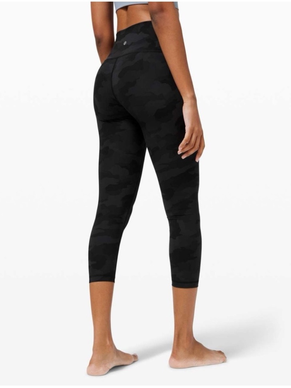 Lululemon Wunder Under High-Rise Crop 23" in Heritage 365 Camo Deep Coal Multi 8 - Picture 2 of 7